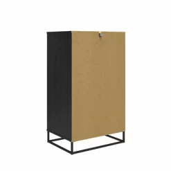 Kelly 5 Drawer Dresser Faux Rattan/Black Oak - Novogratz 19 Kelly 5 Drawer Dresser Faux Rattan/Black Oak - Novogratz -Luxe Living Interiors Shop GUEST 4a0fcb25 d72b 410c ad82 802a6e696016