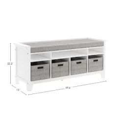 Martha Stewart Living And Learning Kids' Storage Bench -Luxe Living Interiors Shop GUEST 4a51aa03 e98b 4da2 b944 9dfaf0eaec02