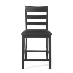2pc Benner Farmhouse Upholstered Wood Counter Height Barstools Black - Christopher Knight Home 12 2pc Benner Farmhouse Upholstered Wood Counter Height Barstools Black - Christopher Knight Home -Luxe Living Interiors Shop GUEST 4aa946c5 1c2f 44bf b699 354324cf42c6