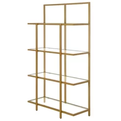 62 In. Brass Finish Standard Bookcase - Henn&Hart -Luxe Living Interiors Shop GUEST 4c0c5a8e e0be 42ee 8b5c 21d02170efa9