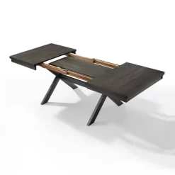 Hayden 3pc Extendable Dining Set With 2 Benches Slate - Crosley -Luxe Living Interiors Shop GUEST 4c9b0f6a 1e7a 4c97 81c6 59a2db625865