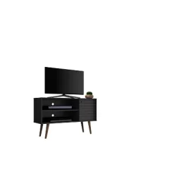 Liberty Mid-Century Modern 2 Shelves And 1 Door TV Stand For TVs Up To 46" - Manhattan Comfort -Luxe Living Interiors Shop GUEST 4d5a33ad b070 4765 9ac5 38f3eb6935dd