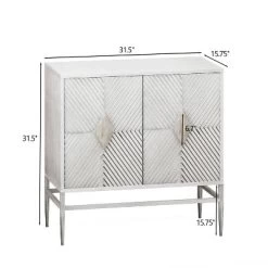 Cierra 31.50" W Modern 2 Diamond Doors Wooden Cabinet With Featuring Two-Tier Storage-Maison Boucle 19 Cierra 31.50" W Modern 2 Diamond Doors Wooden Cabinet With Featuring Two-Tier Storage-Maison Boucle -Luxe Living Interiors Shop GUEST 4f40aadd 2d5b 4f56 8792 9273c6a8011e