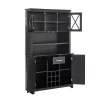 Home Source Jill Zarin Tall Cabinet With Glass Doors