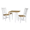 Cain Small Dual Drop Leaf Dining Set With 2 San Remo Chairs White/Natural - International Concepts -Luxe Living Interiors Shop GUEST 4f59cd22 22c6 4a4e b007 1364976d1ec4