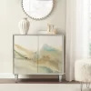 Lucy 2 Door Abstract Modern Accent Chest Silver - Madison Park -Luxe Living Interiors Shop GUEST 4fdb2de2 e878 40d7 9ee7 9162d4276997