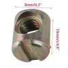 Unique Bargains Bed Chair Barrel Cross Dowel Slotted Bolts Nuts 0.3" X 0.4" Bronze Tone 10 Pcs -Luxe Living Interiors Shop GUEST 5063d5d9 c22a 492d b1f5 33acd6f258ae