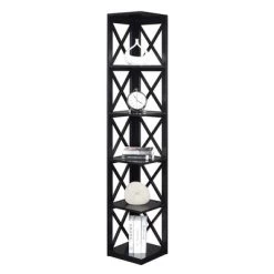 63.75" Oxford 5 Tier Corner Bookcase - Breighton Home -Luxe Living Interiors Shop GUEST 5143e974 99fb 4642 9f93 3587f1170a6d