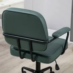 Vinsetto Home Office Chair, Microfiber Computer Desk Chair With Swivel Wheels, Adjustable Height, And Tilt Function, Green -Luxe Living Interiors Shop GUEST 5177f612 f20b 4d80 af04 41358661e83d