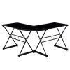 L Shaped Glass Computer Desk Black - Techni Mobili -Luxe Living Interiors Shop GUEST 51e42da4 a707 4b3c 9903 9684450a14d2