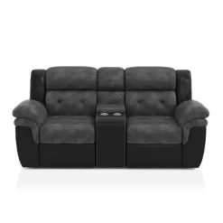 Melio Loveseat With 2 Powered Recliners Gray/Black - HOMES: Inside + Out 9 Melio Loveseat With 2 Powered Recliners Gray/Black - HOMES: Inside + Out -Luxe Living Interiors Shop GUEST 51e82c84 bbd8 4e62 ac70 b80d07792774