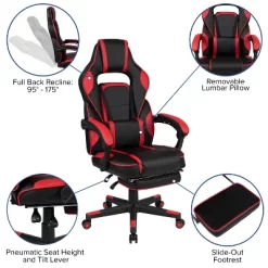 Flash Furniture Gaming Desk With Cup Holder/Headphone Hook/Removable Mousepad Top & Reclining Back/Arms Gaming Chair With Footrest 22 Flash Furniture Gaming Desk With Cup Holder/Headphone Hook/Removable Mousepad Top & Reclining Back/Arms Gaming Chair With Footrest -Luxe Living Interiors Shop GUEST 52358082 ca4c 45c8 9eaf 3a2ee41b9626