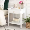 Hampton Side Table With Drawer White - Finch -Luxe Living Interiors Shop GUEST 5255f0cf 0e85 4d39 824e 15a71e52472d