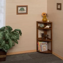 Cakewalk High Corner Folding Bookcase - Regency 12 Cakewalk High Corner Folding Bookcase - Regency -Luxe Living Interiors Shop GUEST 554f4826 373d 4191 b066 d50e62b45015