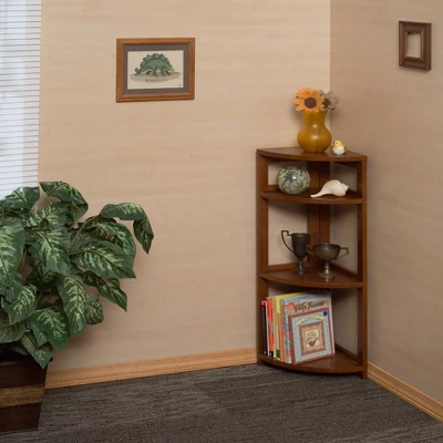 Cakewalk High Corner Folding Bookcase - Regency 7 Cakewalk High Corner Folding Bookcase - Regency - Image 5