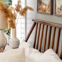 Boho Solid Wood Spindle Platform Bed - Saracina Home 26 Boho Solid Wood Spindle Platform Bed - Saracina Home -Luxe Living Interiors Shop GUEST 56d06391 618a 4987 81f4 c67d43671300