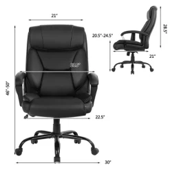 Costway Big & Tall 500lb Massage Office Chair E Xecutive PU Leather Computer Desk Chair -Luxe Living Interiors Shop GUEST 59a50d78 0086 4bd6 b86a cc30fbe1e897