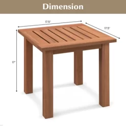 Tangkula 1PC/2PCS Patio Hardwood End Table Square Side Table With Slatted Tabletop Small Coffee Bistro Table Indoor Outdoor Side Table 19 Tangkula 1PC/2PCS Patio Hardwood End Table Square Side Table With Slatted Tabletop Small Coffee Bistro Table Indoor Outdoor Side Table -Luxe Living Interiors Shop GUEST 59b524bb 0705 4eb3 9120 f4acdc0f647c