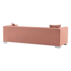 Cambridge Contemporary Sofa Steel/Blush - Armen Living -Luxe Living Interiors Shop GUEST 5a8675ea ffce 47b7 9e91 51d249f1c9bd