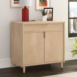 Clifford Place 2 Door Storage Cabinet Natural Maple - Sauder