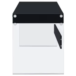 Dobrev 2 Drawer Writing Desk With Glass Base - Coaster -Luxe Living Interiors Shop GUEST 5ab1d585 586b 4dda ac13 b6327416130d