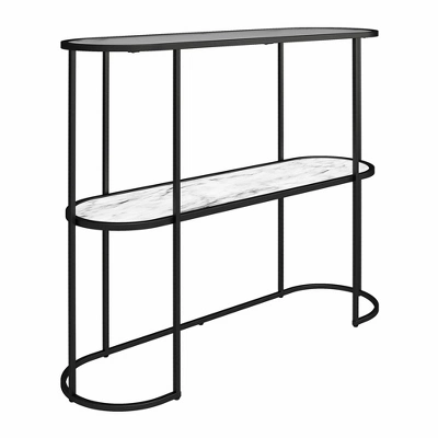 Moon Phases Console Table White Marble/Glass - Mr. Kate 6 Moon Phases Console Table White Marble/Glass - Mr. Kate - Image 4