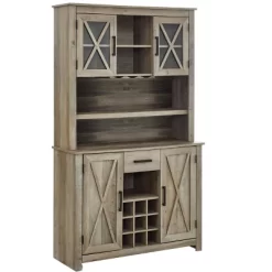 Home Source Jill Zarin Tall Cabinet With Glass Doors -Luxe Living Interiors Shop GUEST 5b3f3b5c 3c8a 4901 9fbc 9585c4388bfe