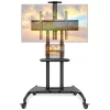 Mount Factory Rolling TV Stand Mobile TV Cart For 55" - 80" Plasma Screen, LED, LCD, OLED, Curved TV's - Universal Mount With Wheels -Luxe Living Interiors Shop GUEST 5b7180b1 1e8c 48ae 8c4d 7a6a9863a416