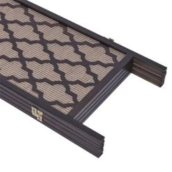 Legacy Decor Screen Room Divider Rattan Cane Webbing Insert With Decorative Cut Outs