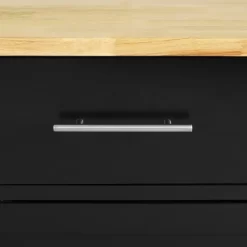 Full Savannah Wood Top Kitchen Island Cart Black/Natural - Crosley -Luxe Living Interiors Shop GUEST 5df91d72 d0e1 4e65 8346 a9279e3714da