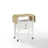 Bristol Double Drop Leaf Kitchen Cart White - Crosley -Luxe Living Interiors Shop GUEST 5dff2c50 ebfb 4238 a99f 98f6368a4882