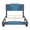 Full Sydney Color Block Blue/Ocean Linen Upholstered Platform Bed Blue - Eco Dream -Luxe Living Interiors Shop GUEST 5e2fa9e3 a53a 487a 91bd 99d722209ab2