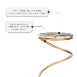 Grendon Drink Table - Powell Company -Luxe Living Interiors Shop GUEST 5e806fdc a49b 4e65 9546 da09f2ed7d39