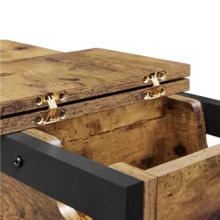 Yaheetech 3-Tier Narrow End Table With Drawer And Flip Top Compartment, Rustic Brown -Luxe Living Interiors Shop GUEST 5e86357a 840e 4ca0 a196 83f895527284