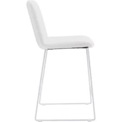 Set Of 2 Lorient Counter Height Barstool Chairs White - ZM Home -Luxe Living Interiors Shop GUEST 5ec05b52 c054 4892 8eba b28c68dd0c6f