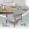 Zenvida Mid Century Modern Accent Armchair Solid Hardwood Upholstered -Luxe Living Interiors Shop GUEST 5f242044 4705 4026 b0b5 01b1ed648a9b