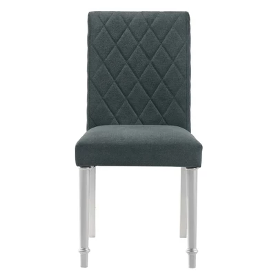 2pc Singger Writing Desk With Chair Gray - HOMES: Inside + Out 10 2pc Singger Writing Desk With Chair Gray - HOMES: Inside + Out - Image 8