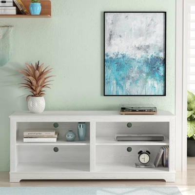 58" Modern Style TV Stand For TVs Up To 65" White - Festivo 6 58" Modern Style TV Stand For TVs Up To 65" White - Festivo - Image 4