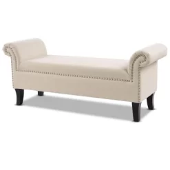 Jennifer Taylor Home Kathy Roll Arm Entryway Accent Bench -Luxe Living Interiors Shop GUEST 61e0a457 97b3 474a b1f4 430d6ebc7311