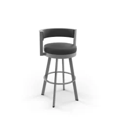 26" Browser Swivel Counter Height Barstool With Upholstered Seat - Amisco 20 26" Browser Swivel Counter Height Barstool With Upholstered Seat - Amisco -Luxe Living Interiors Shop GUEST 633445f5 6eba 4fec bf10 17a8f738ede0