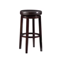 Maya Swivel Backless Barstool - Linon -Luxe Living Interiors Shop GUEST 658c8316 8b26 4755 93aa 46ef62ce0b39