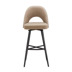 29" Set Of 2 Ragan Metal Fabric Swivel Bar Stools - Inspire Q -Luxe Living Interiors Shop GUEST 65d138d0 a4e1 416f ac41 50dc0fe430f9