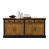 Toulouse Storage Credenza Honey/Black - Martin Furniture