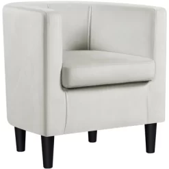 Yaheetech Upholstered Barrel Chair Accent Arm Chair -Luxe Living Interiors Shop GUEST 673aaf8e a47f 49e6 bcec fb69c767f1d3