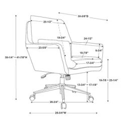 Meacham Swivel Desk Chair - Linon -Luxe Living Interiors Shop GUEST 6755472b df1b 4509 9c5a 5dd0cfd1e493