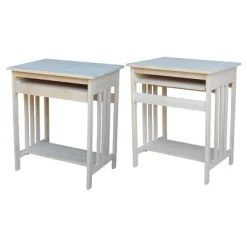 International Concepts Mission Computer Stand Unfinished -Luxe Living Interiors Shop GUEST 679d93a0 2b7d 4e5b b762 fd7924748d32