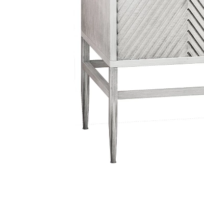 Cierra 31.50" W Modern 2 Diamond Doors Wooden Cabinet With Featuring Two-Tier Storage-Maison Boucle 6 Cierra 31.50" W Modern 2 Diamond Doors Wooden Cabinet With Featuring Two-Tier Storage-Maison Boucle - Image 4