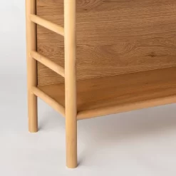 72" Holladay Curved Wooden Bookcase - Threshold™ Designed With Studio McGee -Luxe Living Interiors Shop GUEST 68f47188 5121 4717 ac39 f4ceeabd4e01