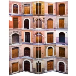 6' Tall Double Sided Doors Canvas Room Divider 4 Panel - Oriental Furniture 5 6' Tall Double Sided Doors Canvas Room Divider 4 Panel - Oriental Furniture -Luxe Living Interiors Shop GUEST 699c773f 40e0 4bbc 8868 d91da22cd703