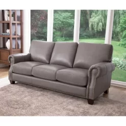 Logan Leather Sofa Gray - Abbyson Living -Luxe Living Interiors Shop GUEST 6a1f1ad9 addb 4c7c a409 52406bc87a5d